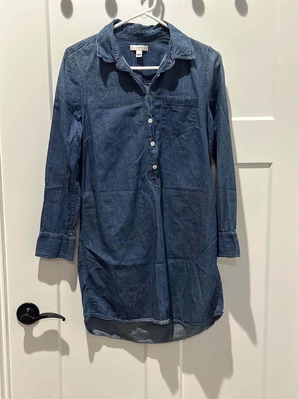 J.Crew Women's Denim Tunic Shirt Dress Size 4